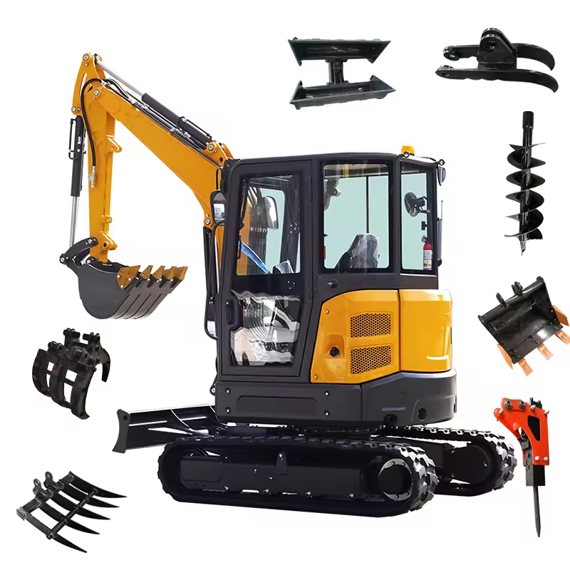 CV-40 3.5 Ton Small Diesel Excavator ay Ginagamit sa loob