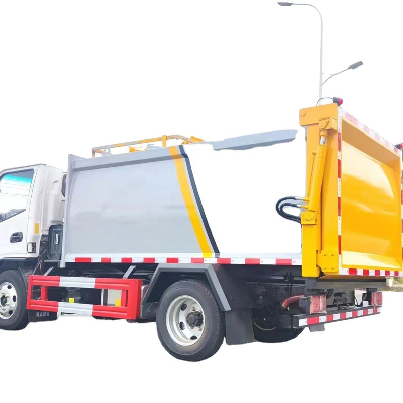 Side Hang Up Type Dump Garbage Truck para sa Transport