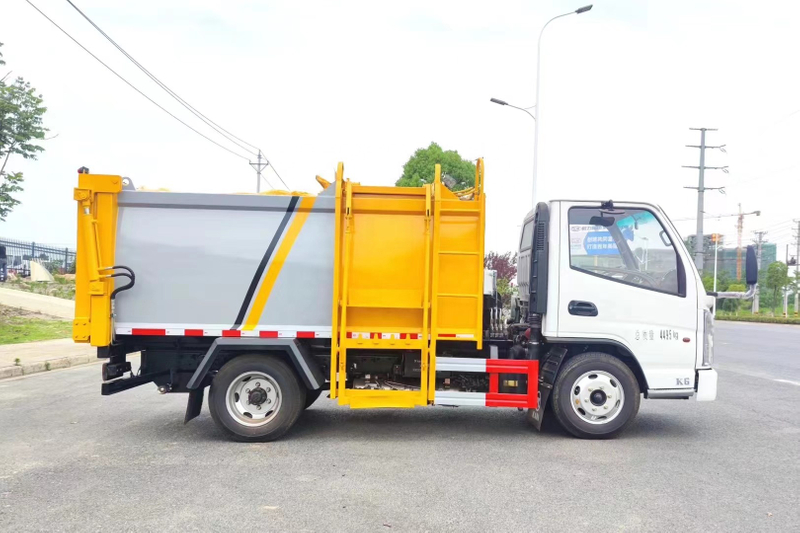 Side Hang Up Type Dump Garbage Truck para sa Transport