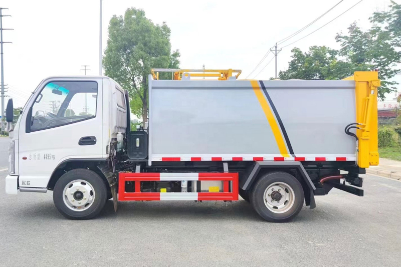 Side Hang Up Type Dump Garbage Truck para sa Transport