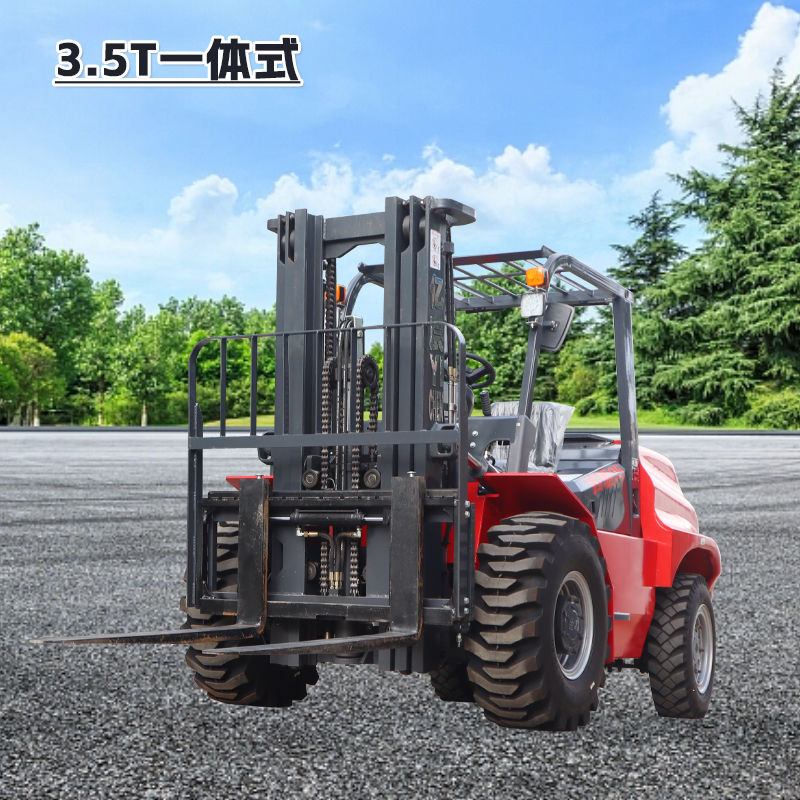 CV-3.5T Int Rugged Terrain Off-road Forklift na may Cab