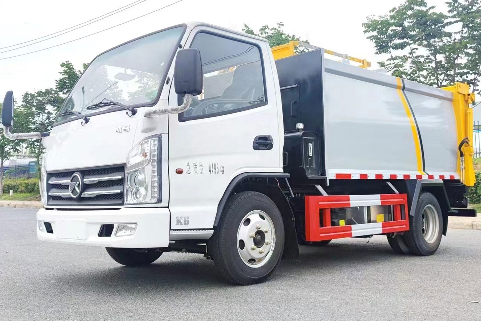 Side Hang Up Type Dump Garbage Truck para sa Transport