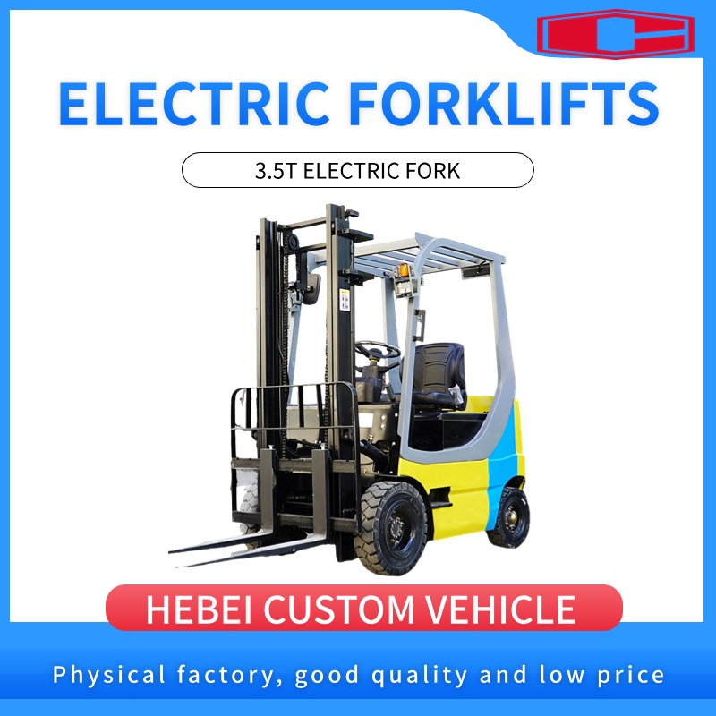 Pangkapaligiran Four Wheel 3.5T Electric Forklift para sa Transportasyon